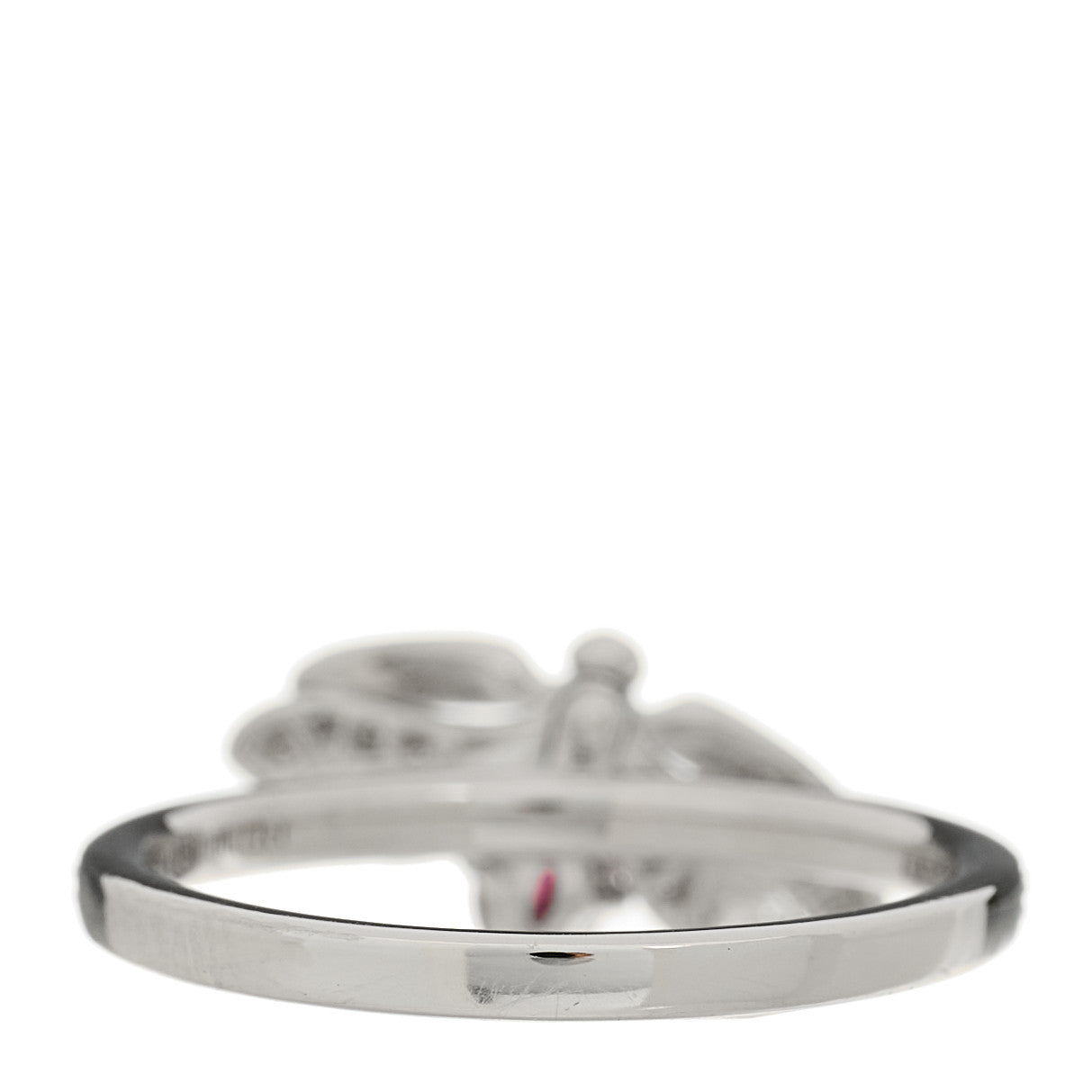 Tiffany Platinum Diamond Rubellite Paper Flowers Firefly Ring 52 6 5 of 6