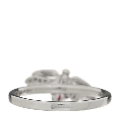 Tiffany Platinum Diamond Rubellite Paper Flowers Firefly Ring 52 6 5 of 6
