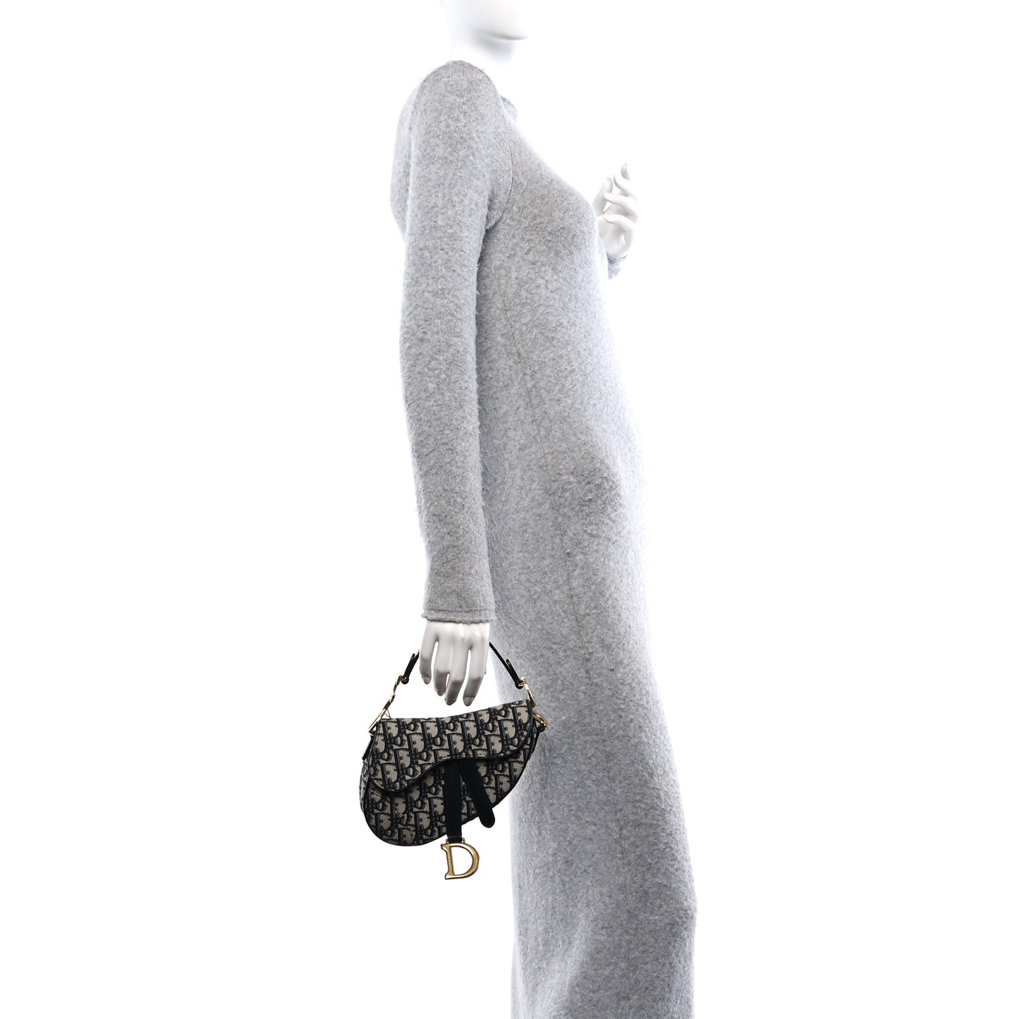 Oblique Mini Saddle Bag Blue