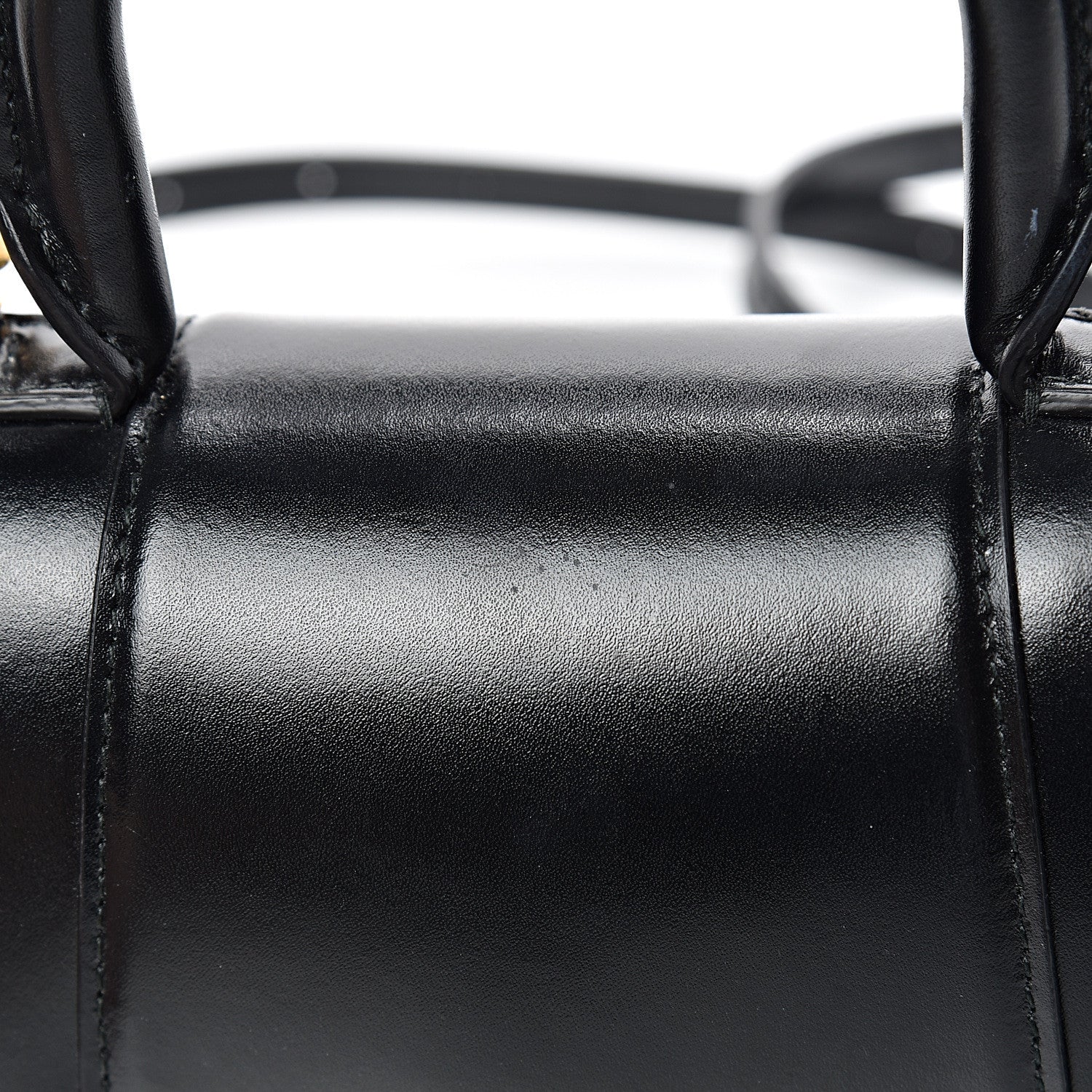 Balenciaga Shiny Box Calfskin Hourglass Top Handle Bag XS Black 14 of 14