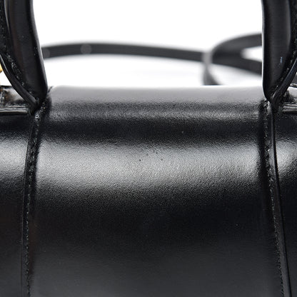 Balenciaga Shiny Box Calfskin Hourglass Top Handle Bag XS Black 14 of 14