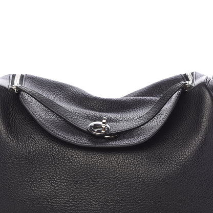 Hermes Taurillon Clemence Lindy 34 Black 8 of 22