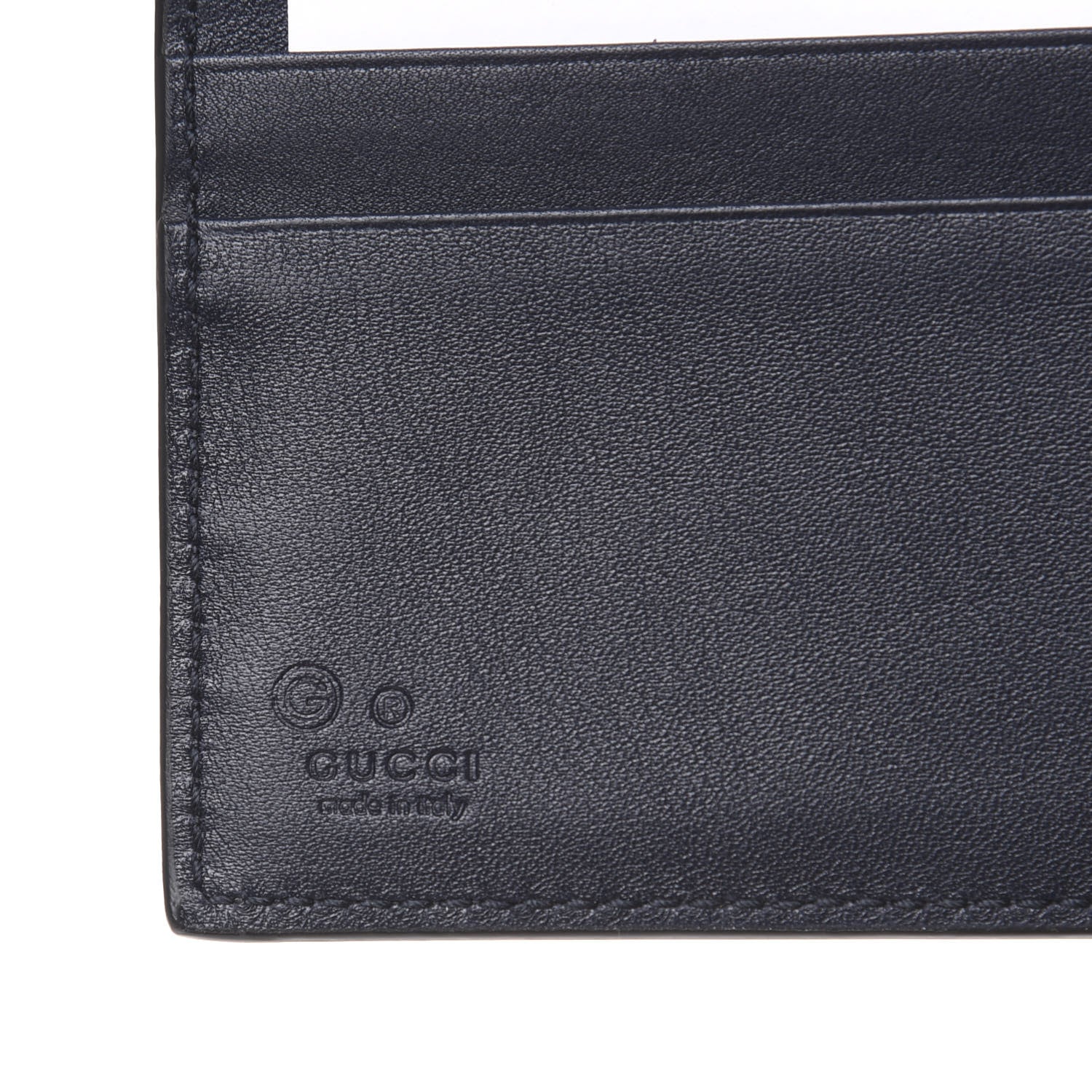 Gucci Microguccissima Bi-Fold Wallet Navy Blue 9 of 14
