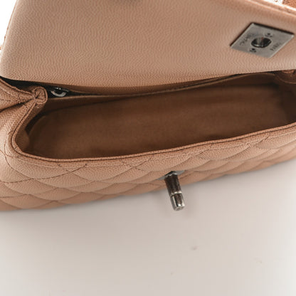 Chanel Caviar Quilted Mini Coco Handle Flap Camel 5 of 7