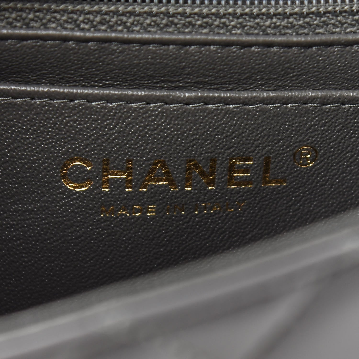 Chanel Lambskin Quilted Mini Rectangular Flap Dark Grey 5 of 9