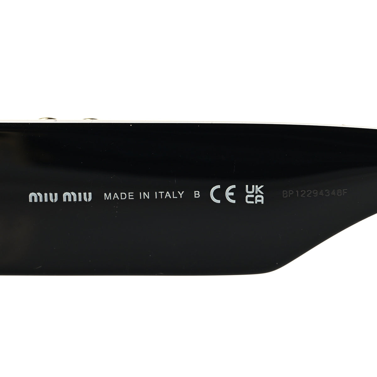 Acetate Oval Glimpse Sunglasses SMU11W Black