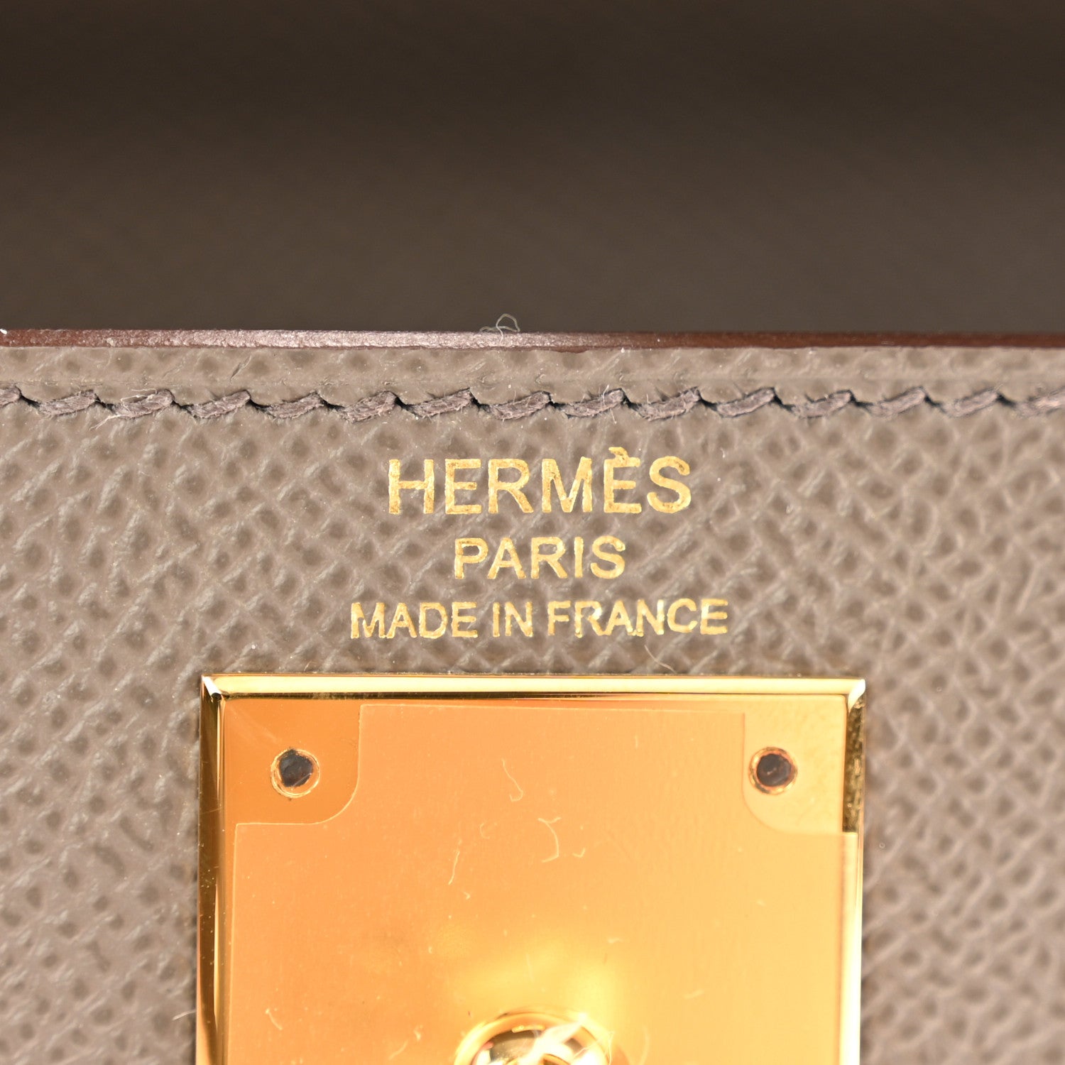 Hermes Epsom Kelly Sellier 28 Etain 6 of 11