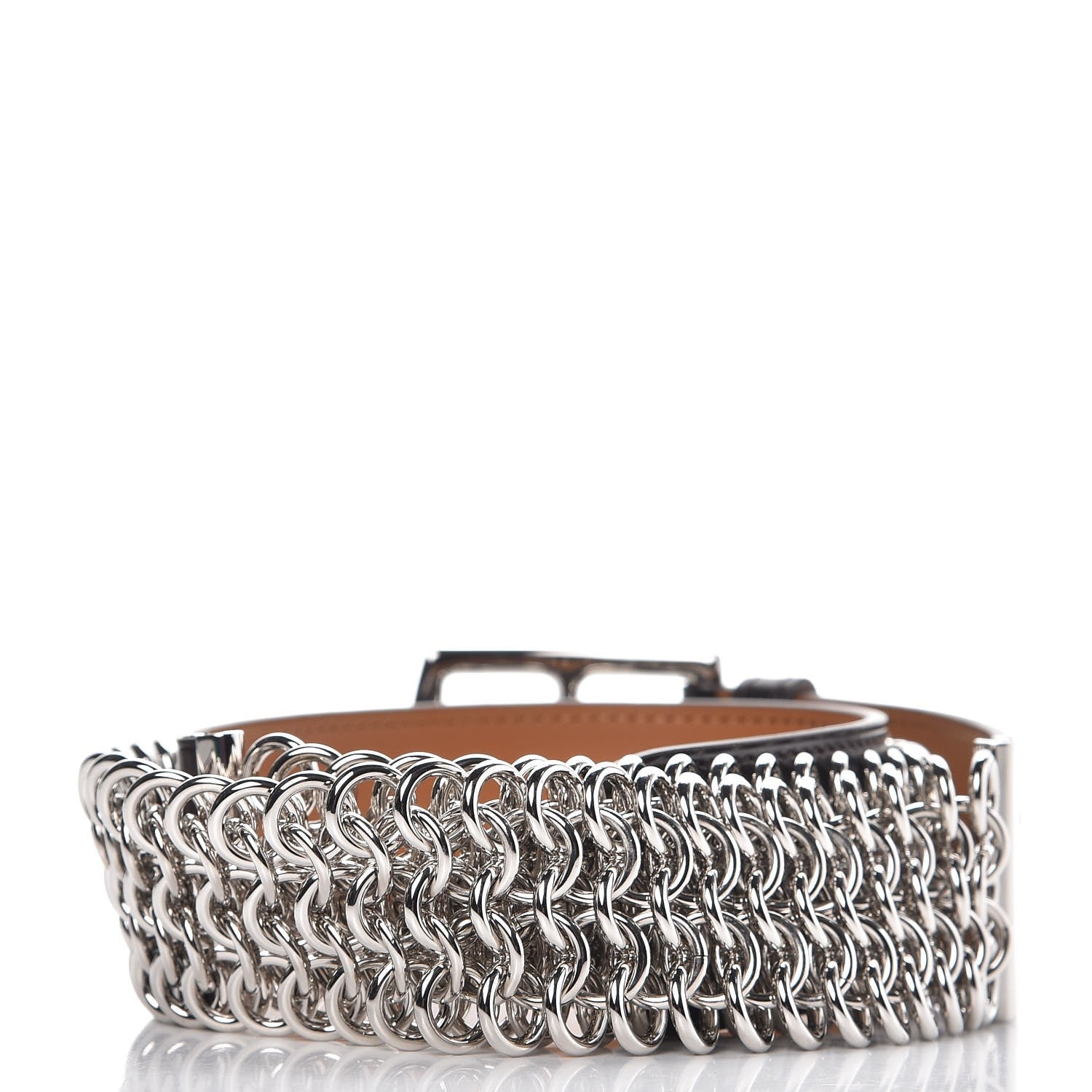 Hermes Box Etriviere Chain Belt 80 Chocolate 3 of 8