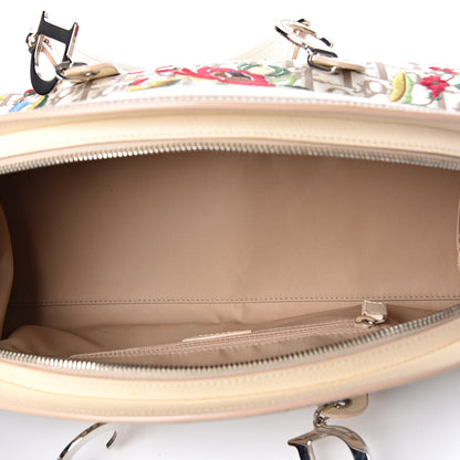 Christian Dior Monogram Vintage Flowers Bowler Beige 5 of 11