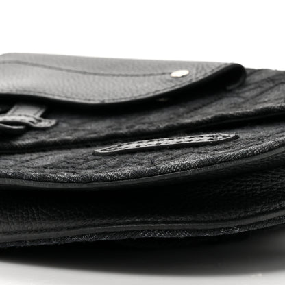 Christian Dior Oblique Saddle Messenger Pouch Black 9 of 16