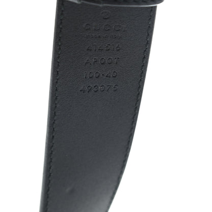 Gucci Calfskin Double G 30mm Belt 100 40 Black 3 of 8