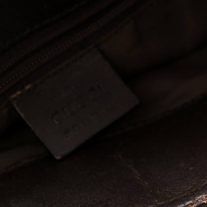 Gucci Monogram Small Bucket Tote Dark Brown 11 of 13