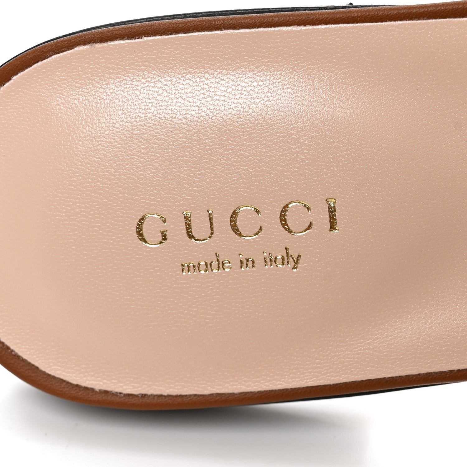 Gucci Cosmos Softy Calfskin Interlocking G Cut Out Slide Sandals 39 Cuir 7 of 8