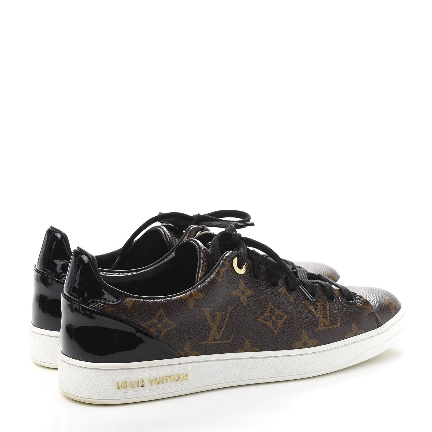 Louis Vuitton Patent Monogram Frontrow Sneakers 38 4 of 10