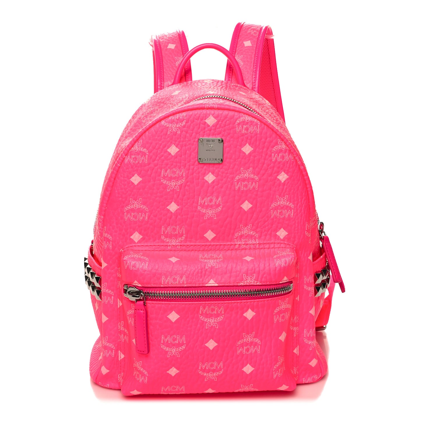 Visetos Small Side Stud Stark Backpack Neon Pink