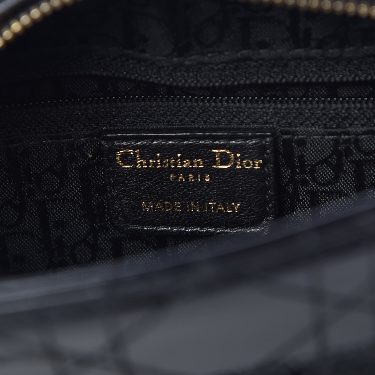 Christian Dior Patent Cannage Stitched Medium Lady Dior Black 6 of 9