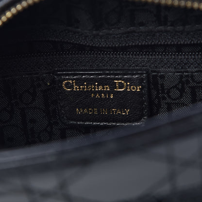 Christian Dior Patent Cannage Stitched Medium Lady Dior Black 6 of 9