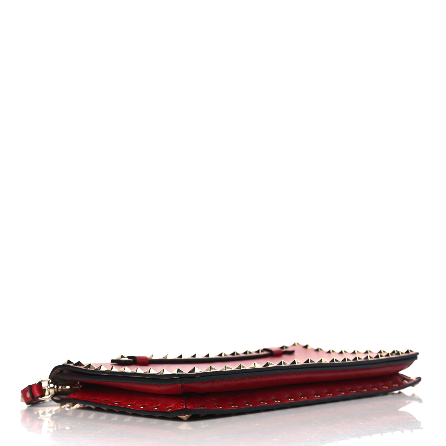 Valentino Garavani Nappa Rockstud Wristlet Clutch Rosso Valentino 5 of 9