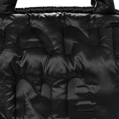 Chanel Nylon Embossed Doudoune Bowling Bag Black 8 of 16