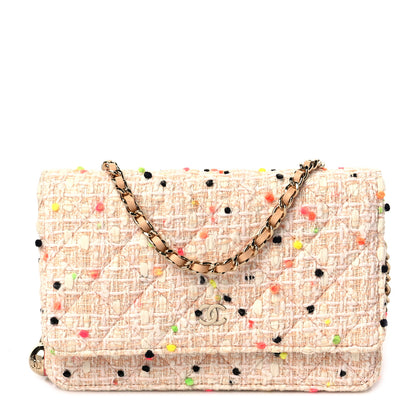 Chanel Candy Cotton Tweed & Beach Ball Wallet On Chain WOC Multicolor 1 of 9