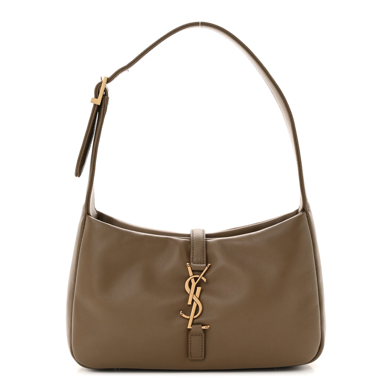 Saint Laurent Padded Lambskin Le 5 A 7 Hobo Dark Peanut 1 of 13