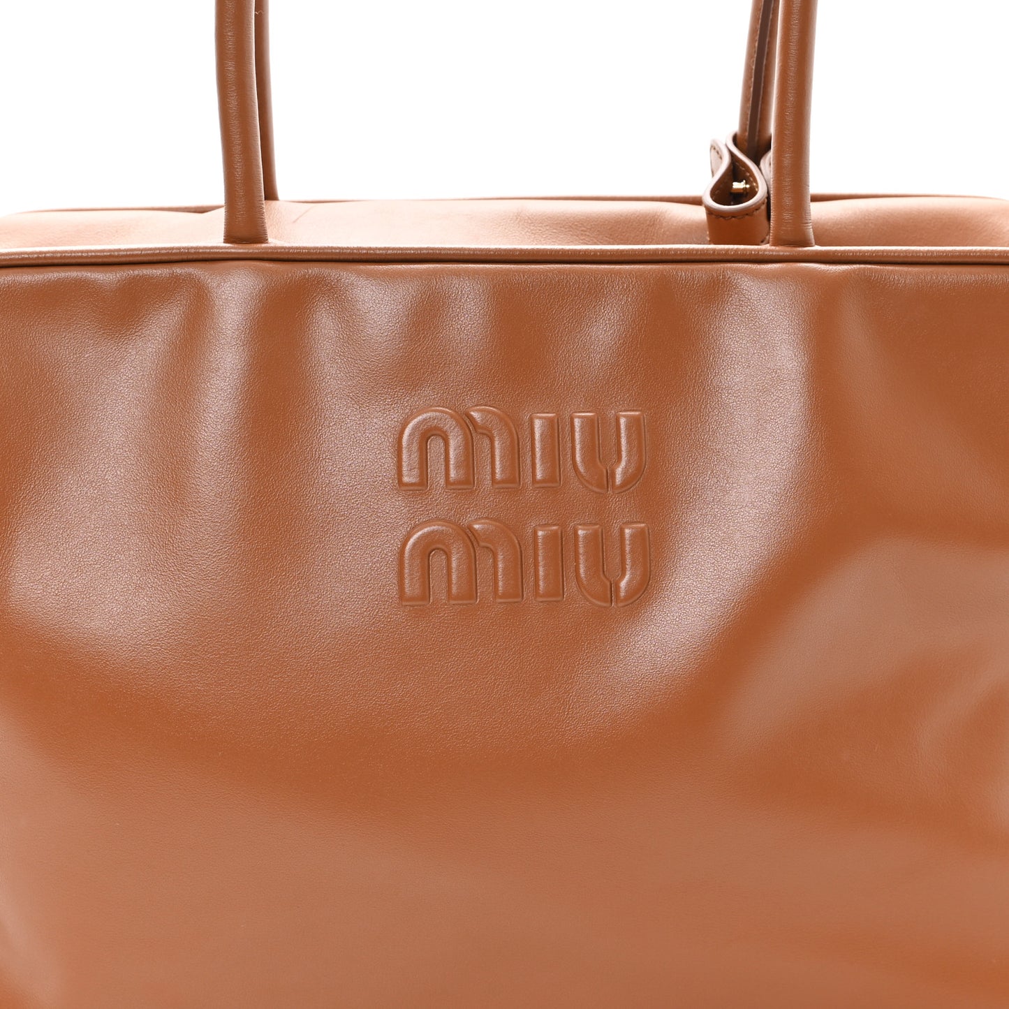 Soft Calf Softy Large Beau Top Handle Bag Cognac