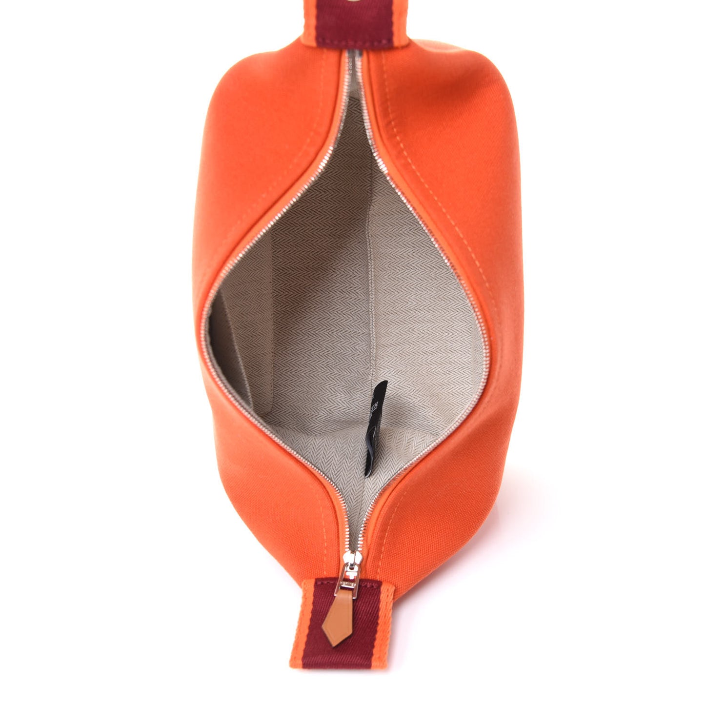 Canvas Small Bride-A-Brac Pouch Orange Burgundy