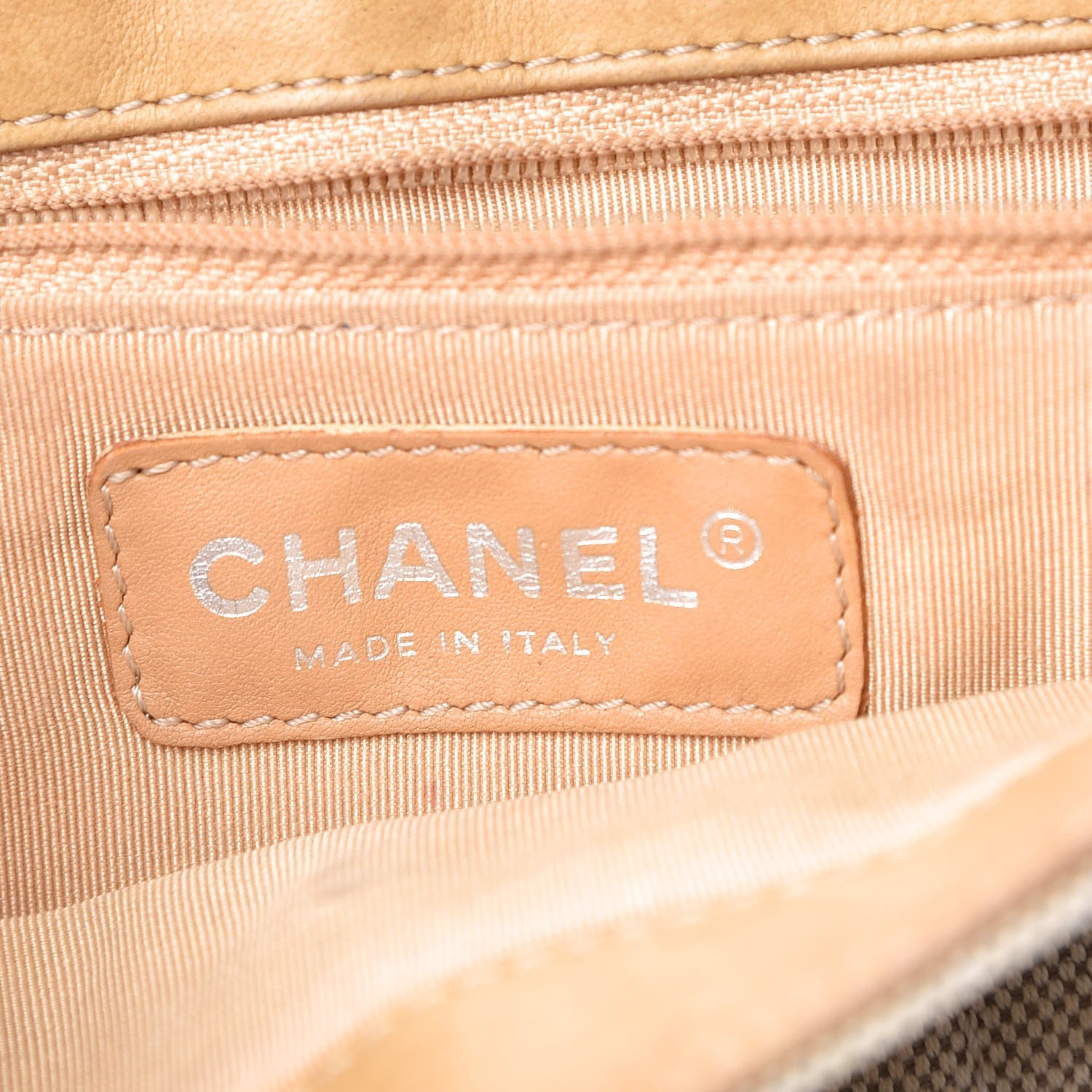 Chanel Canvas Camellia N°5 Flap Beige Brown 6 of 21