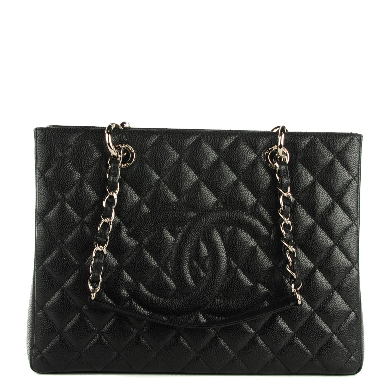 Chanel Caviar Quilted Grand Shopping Tote GST Black 1 of 7