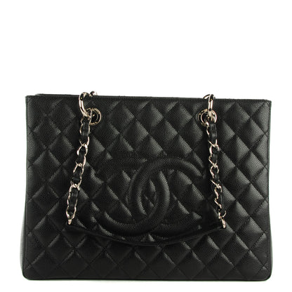 Chanel Caviar Quilted Grand Shopping Tote GST Black 1 of 7