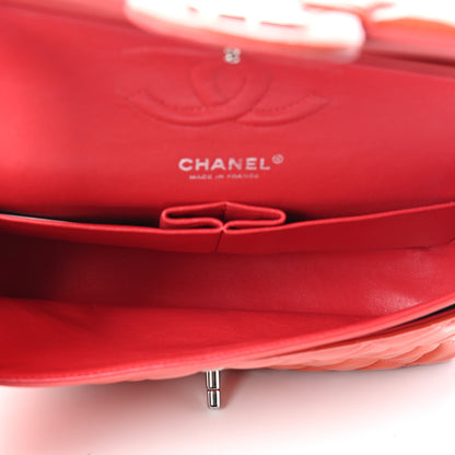 Chanel Patent Quilted Medium Double Flap Orange 4 of 11