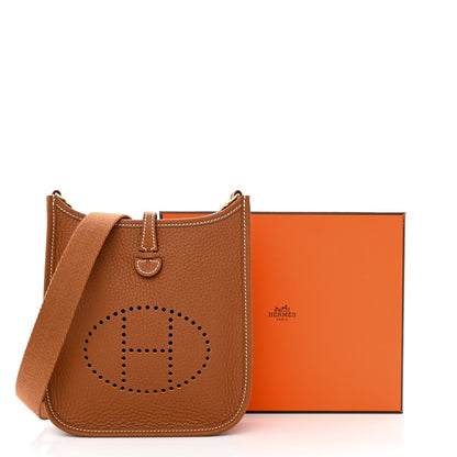 Hermes Taurillon Clemence Evelyne TPM Gold 11 of 11