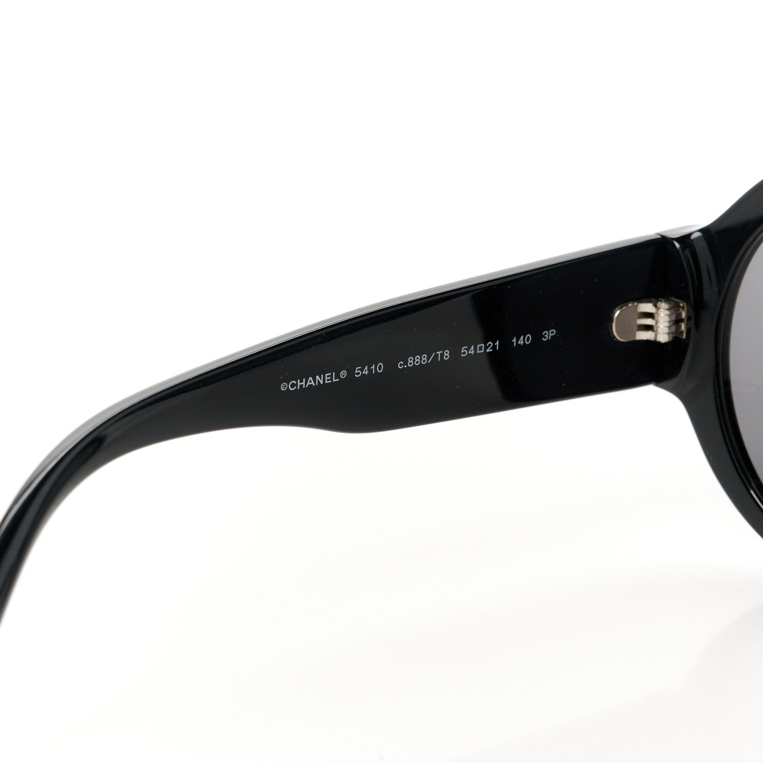 Chanel Acetate Polarized Round Sunglasses 5410 Black 5 of 8