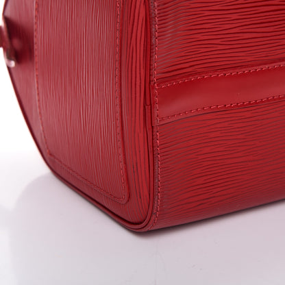 Louis Vuitton Epi Speedy 25 Rouge 10 of 17