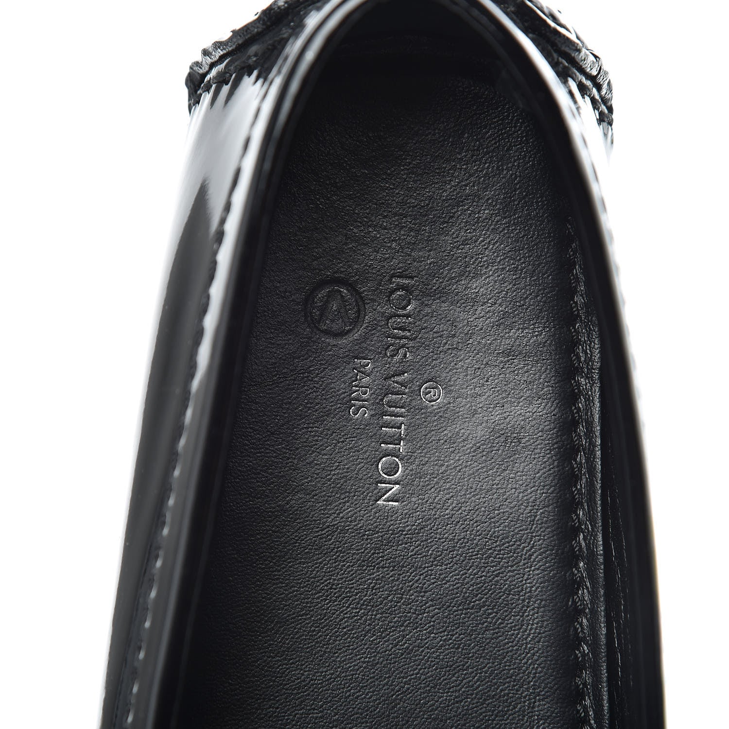 Louis Vuitton Patent Calfskin Oxford Loafers 36 Black 9 of 14