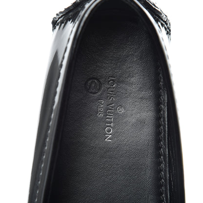 Louis Vuitton Patent Calfskin Oxford Loafers 36 Black 9 of 14