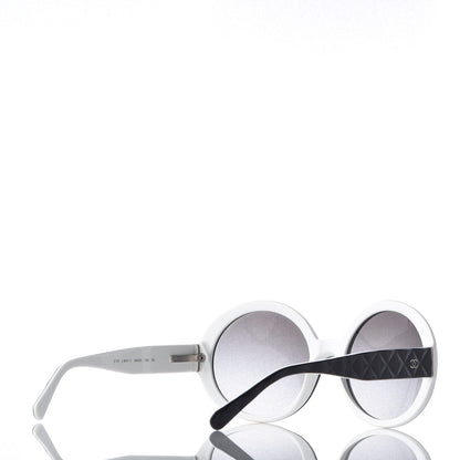 Chanel Quilted CC Mod Sunglasses 5120 Black White 4 of 10