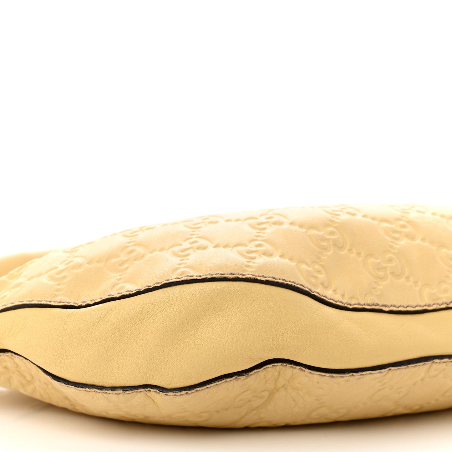 Guccissima Half Moon Hobo Yellow