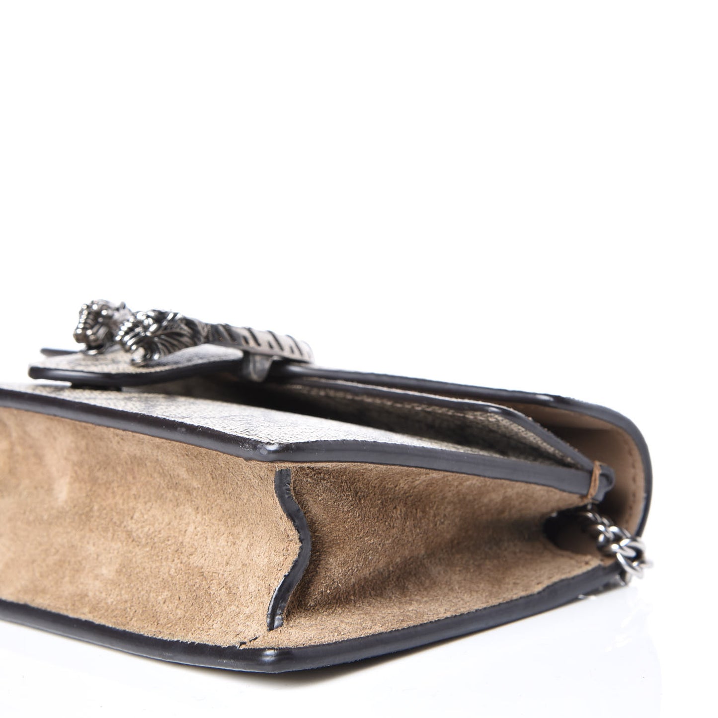 GG Supreme Monogram Super Mini Dionysus Shoulder Bag Taupe