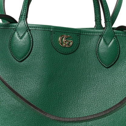 Gucci Textured Dollar Calfskin Medium Ophidia Shoulder Tote Bag Green 9 of 11