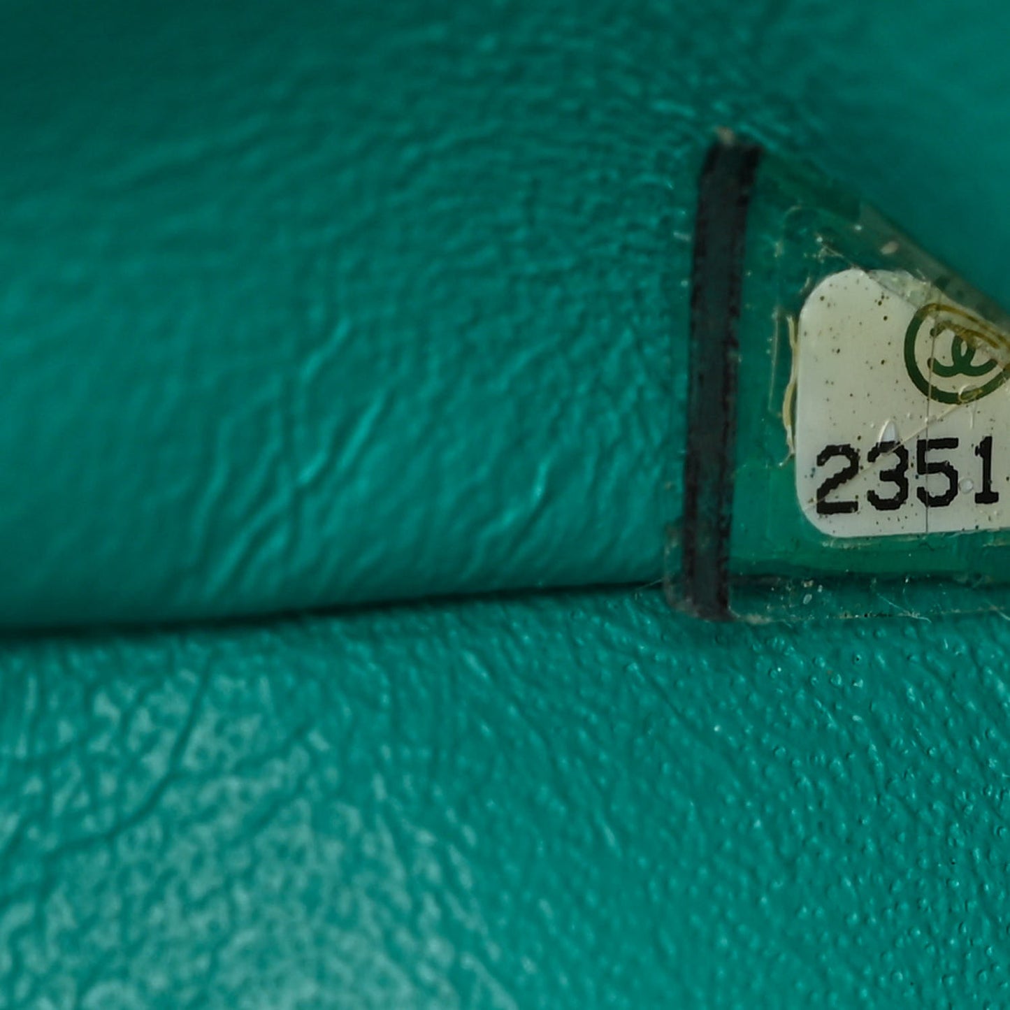 Patent Quilted Medium Double Flap Turquoise
