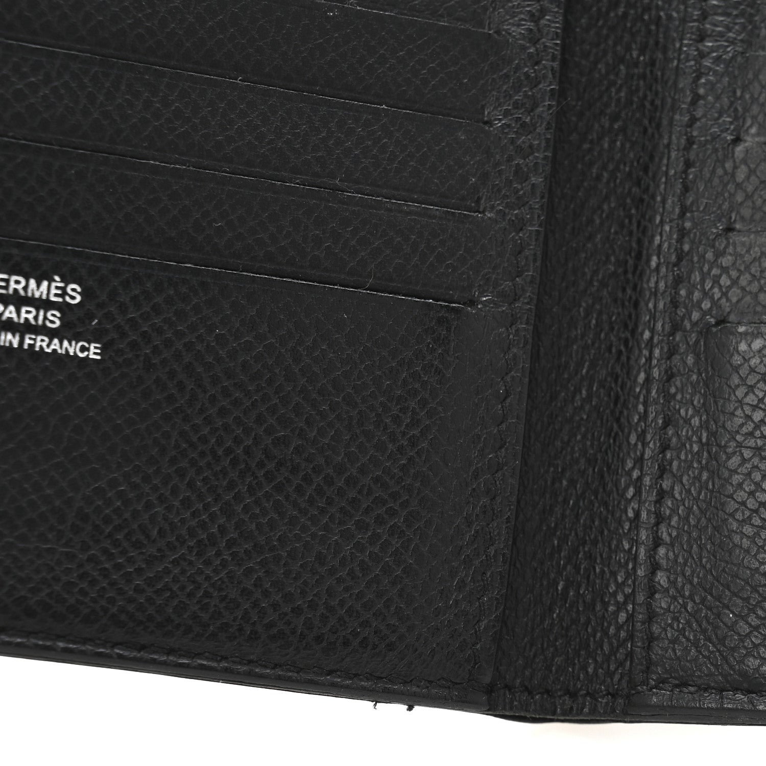 Hermes Epsom Citizen Twill Compact Wallet Black 8 of 9