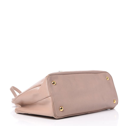 Prada Saffiano Small Double Handle Tote Mughetto 5 of 21