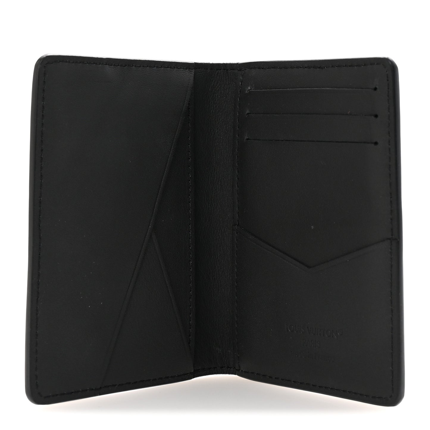 Calfskin Monogram Shadow Pocket Organizer Black