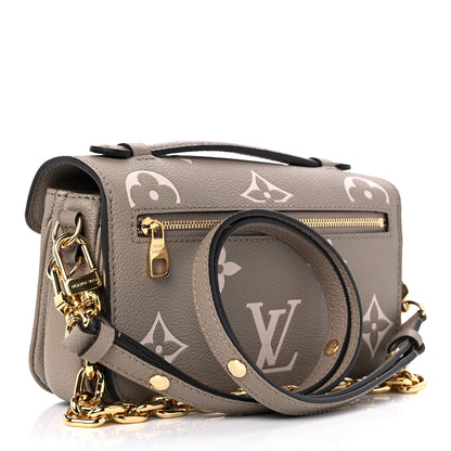 Louis Vuitton Empreinte Monogram Giant Pochette Metis East West Tourterelle Creme 3 of 9