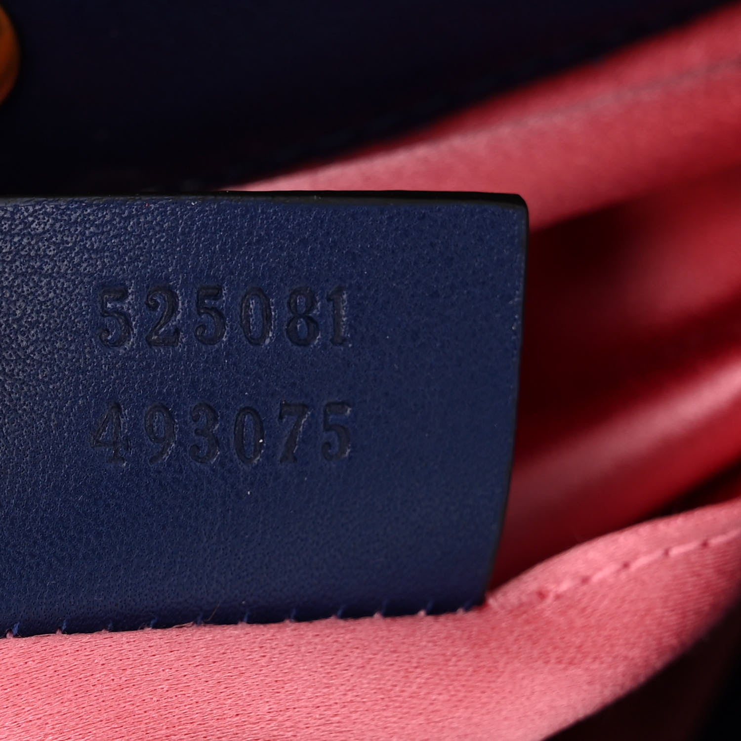 Gucci Velvet Matelasse GG Marmont Bucket Bag Cobalt Blue 7 of 10