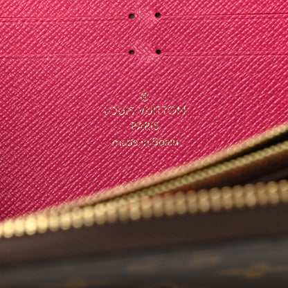 Louis Vuitton Monogram Clemence Wallet Fuchsia 6 of 7
