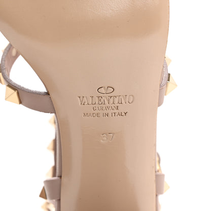 Valentino Garavani Calfskin Rockstud 60mm City Sandals 37 Poudre 8 of 9