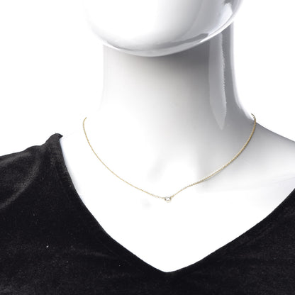 Tiffany 18K Yellow Gold Diamond .21ct Elsa Peretti Diamonds by the Yard Pendant Necklace 2 of 8