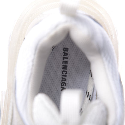 Balenciaga Fabric Mesh Clear Sole Womens Triple S Sneakers 36 White 8 of 8